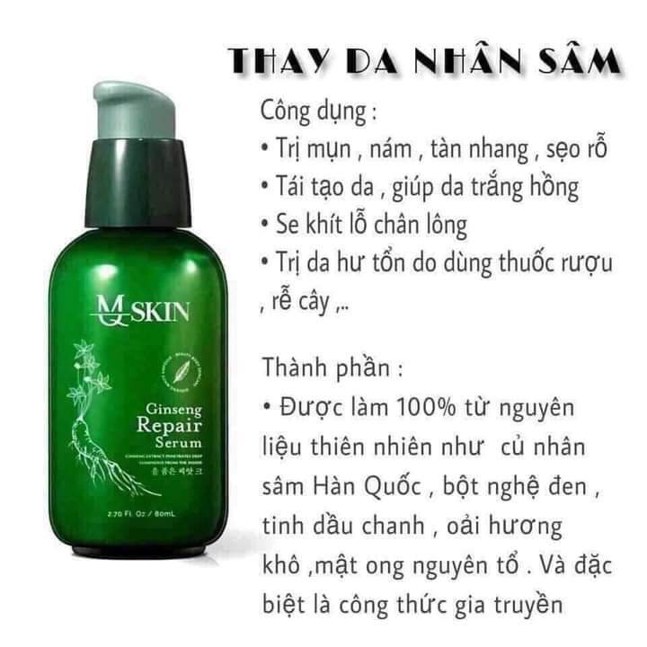 Tái Tạo Thay Da Nhân Sâm 1 Mq Skin