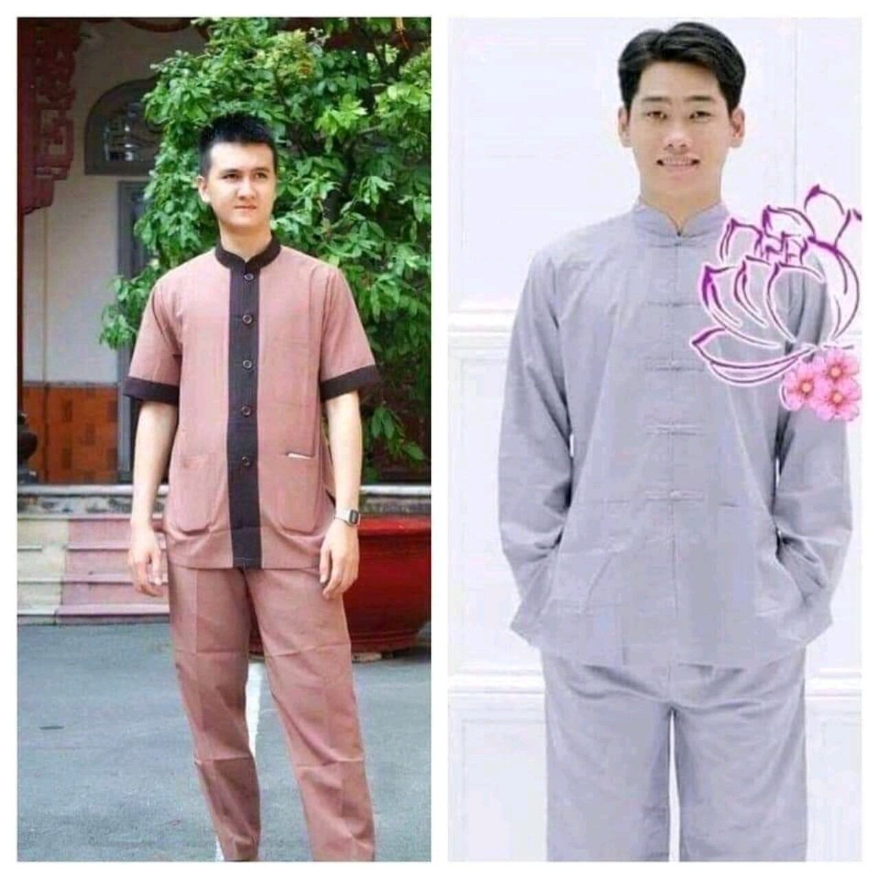 Đồ Lam Đi Chùa - Mẫu Lãnh Tụ Phối Nam