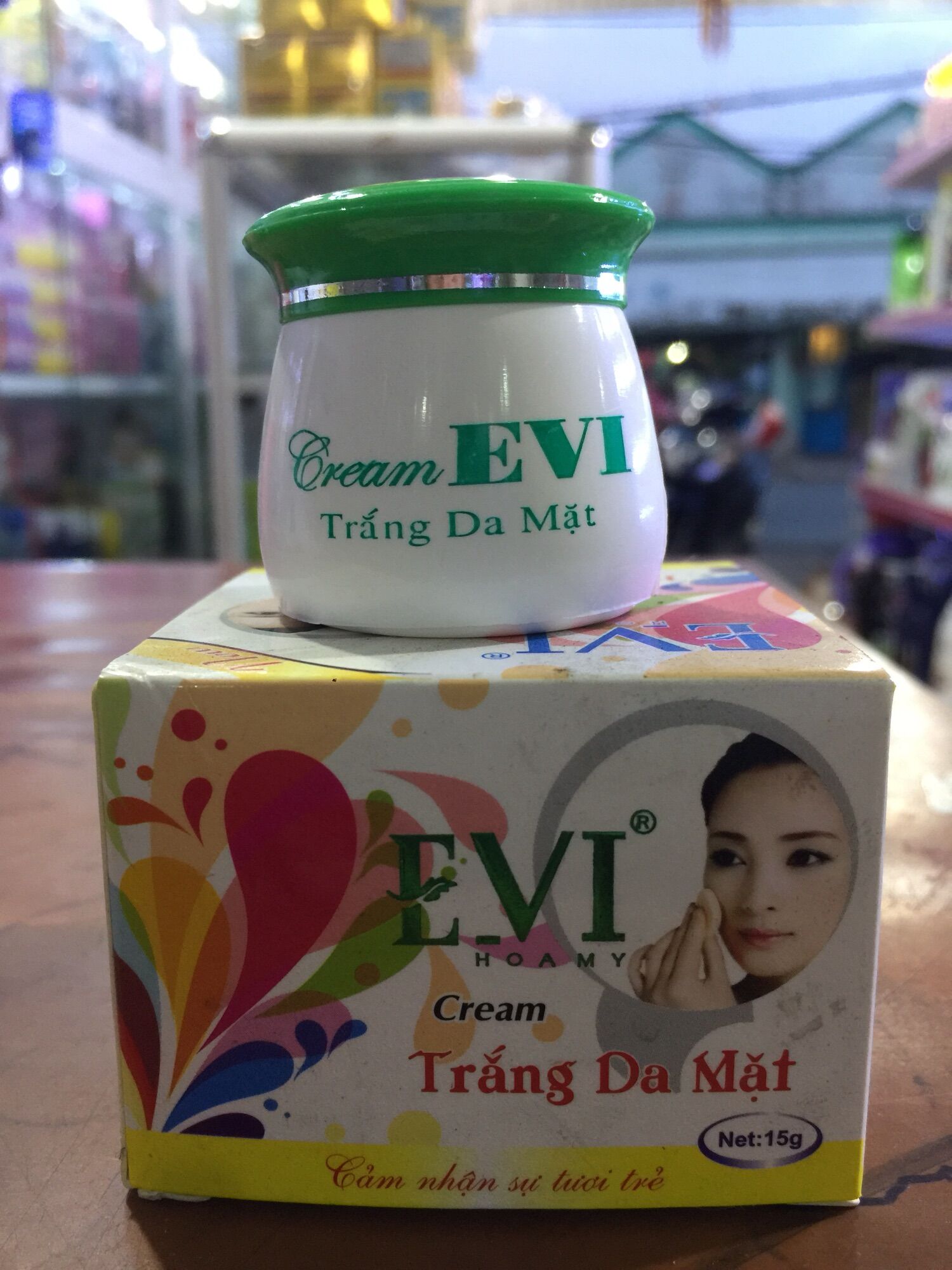 [HCM]Kem EVI Trắng Da Mặt 15g