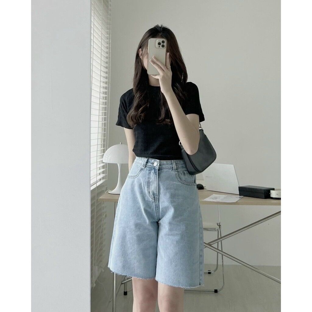 Áo thun xốp cổ tròn
