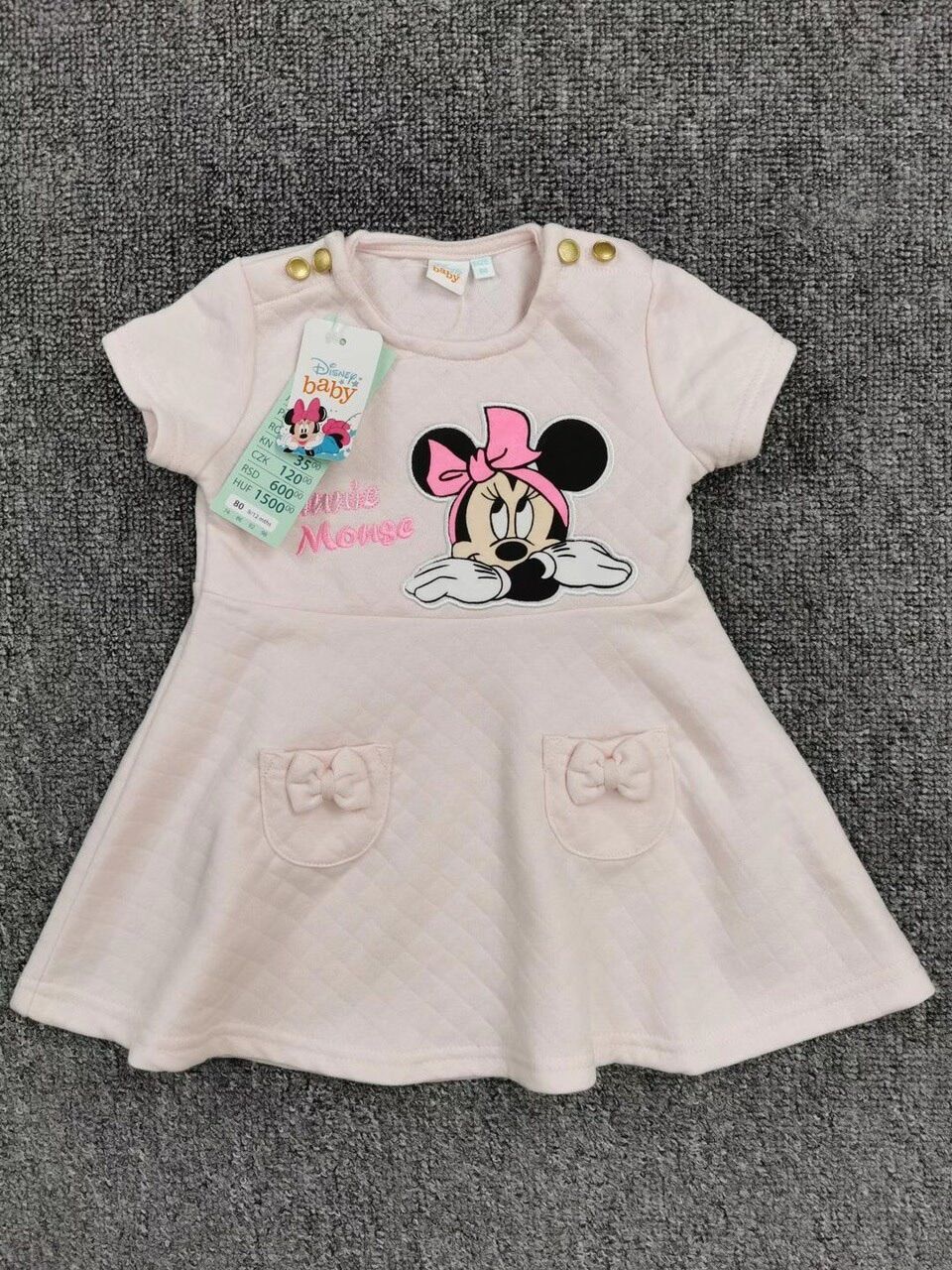 Váy Mickey 2 màu siêu xinh bé gái