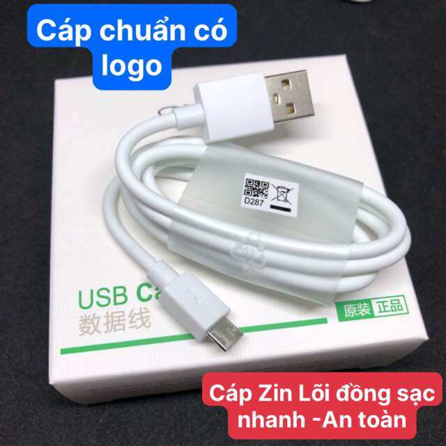 cáp sạc nhanh cho các dòng oppo lõi đồng đạt tiêu chuẩn trong sản xuất, không chai pin ,truyền dữ liệu nhanh
