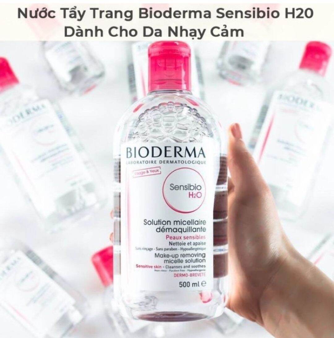 [Hcm]Nước Tẩy Trang Bioderma Dành Cho Da Nhạy Cảm 500Ml Sensibio H2O “Cứ 8S Lại Có 1 Chai Tẩy Trang Bioderma Được Bán Ra Trên Toàn Thế Giới” Nước Tẩy Trang Dành Cho Da Nhạy Cảm Bioderma Sensibio H2O