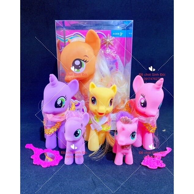 Mô hình ngựa pony - combo 6 con