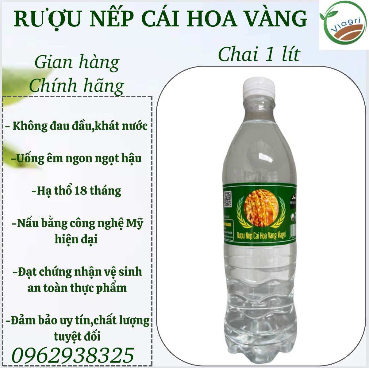 Rượu nếp cái hoa vàng-rượu cổ truyền viagri chất lượng