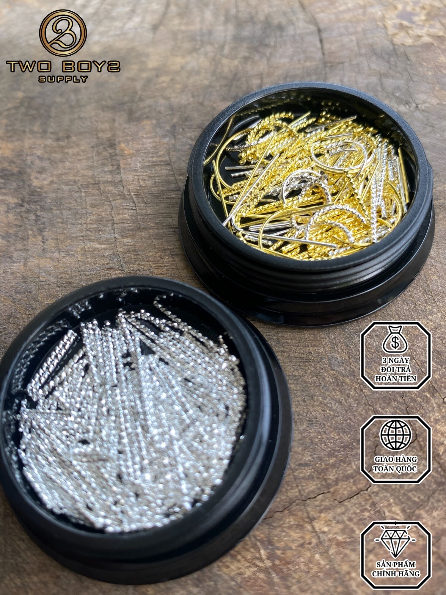 Charm thanh bạc và mix size thả móng,đính móng trang trí móng