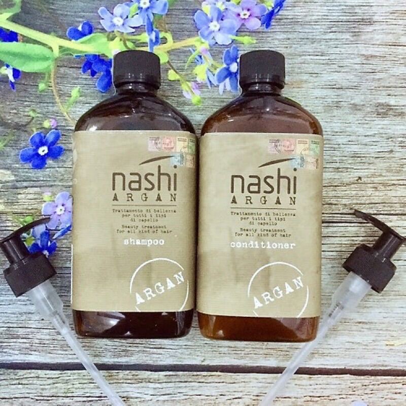 DẦU GỘI XẢ PHỤC HỒI HƯ TỔN NASHI ARGAN 500ML