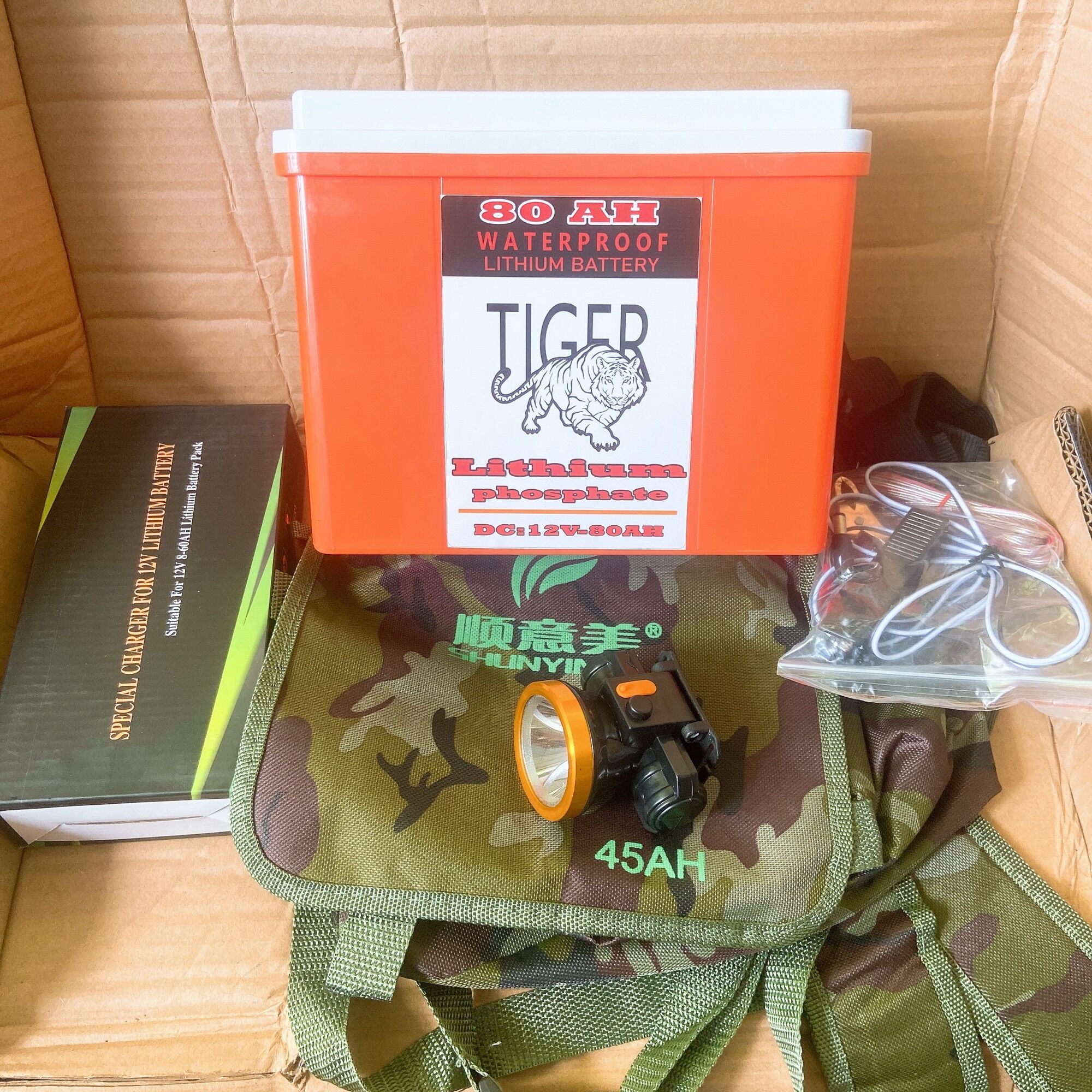Bình pin lithium chống nước 12V - 80Ah TIGER