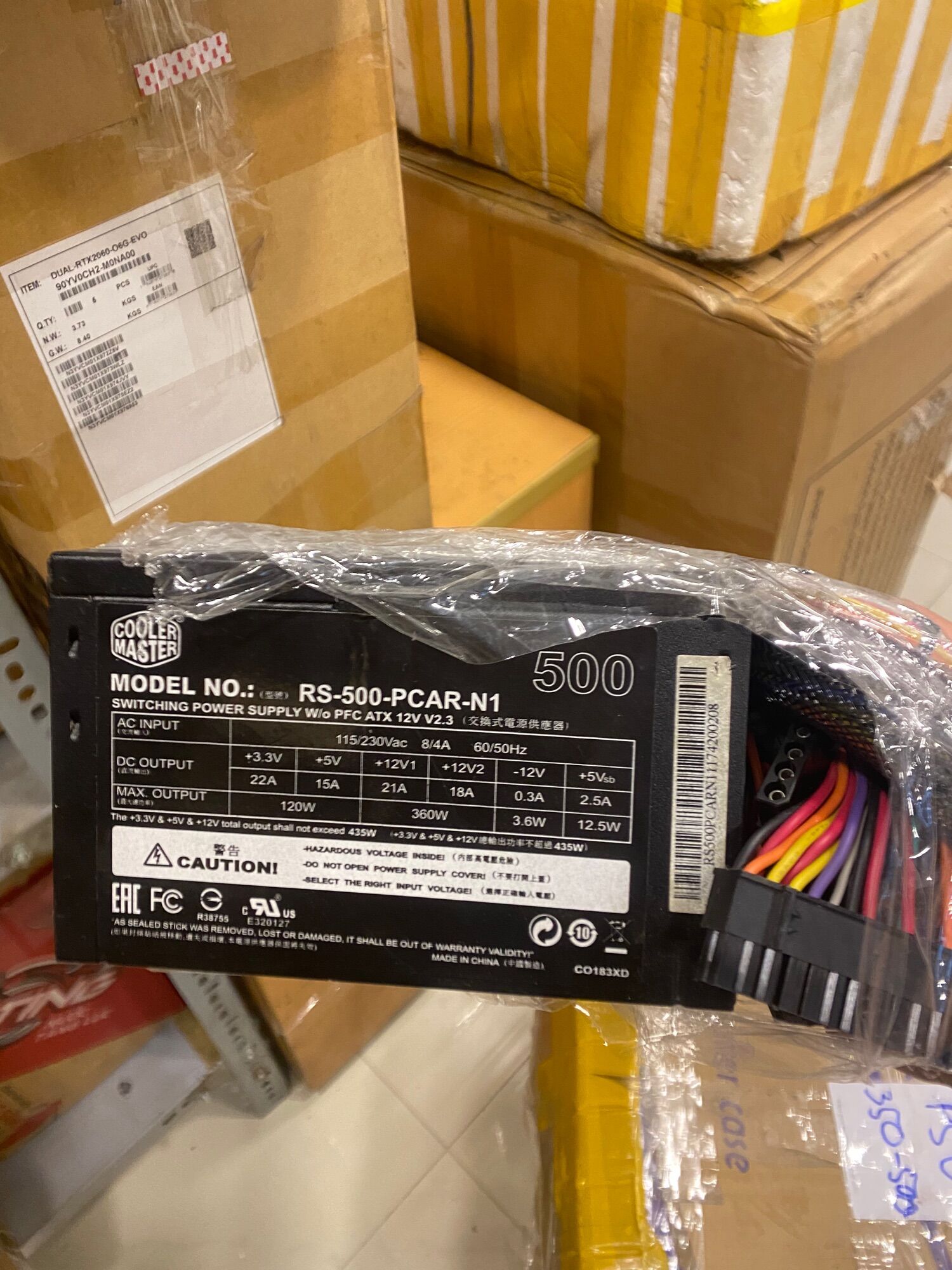 Nguồn cooler master 350w - 400w - 460w đẹp nguyên zin có nguồn phụ