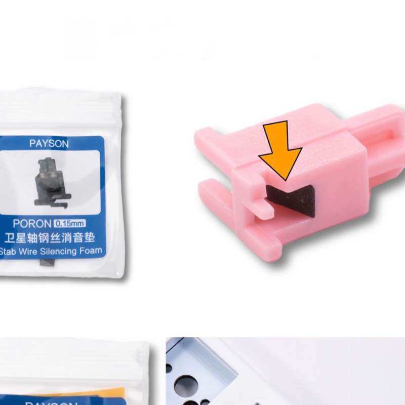 Miếng dán FOAM HOLEE STAB dùng để mod stabilizer giảm tick foam poron cho bàn phím cơ - Polabe Store