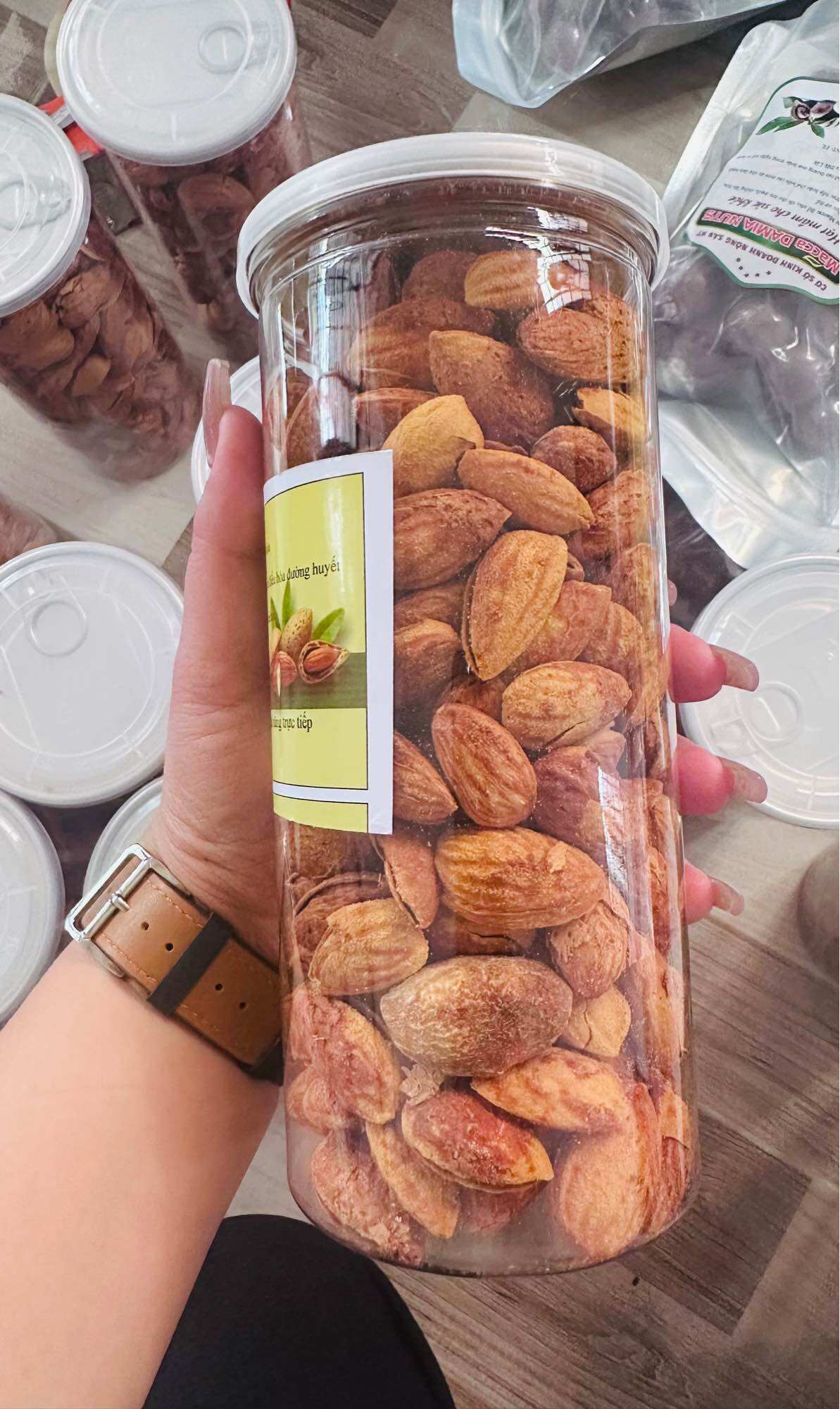 Hạnh nhân rang bơ vỏ mỏng hàng ngon hũ 500 gram