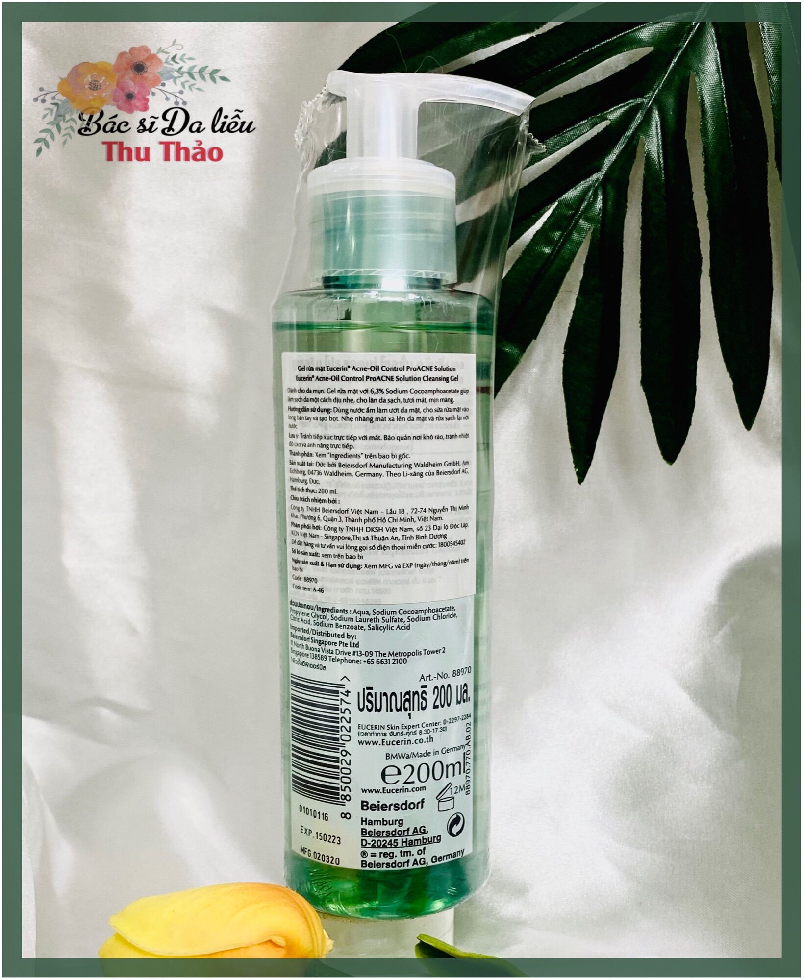 [200mL] SỮA RỬA MẶT EUCERIN PRO ACNE SOLUTION DÀNH CHO DA DẦU MỤN