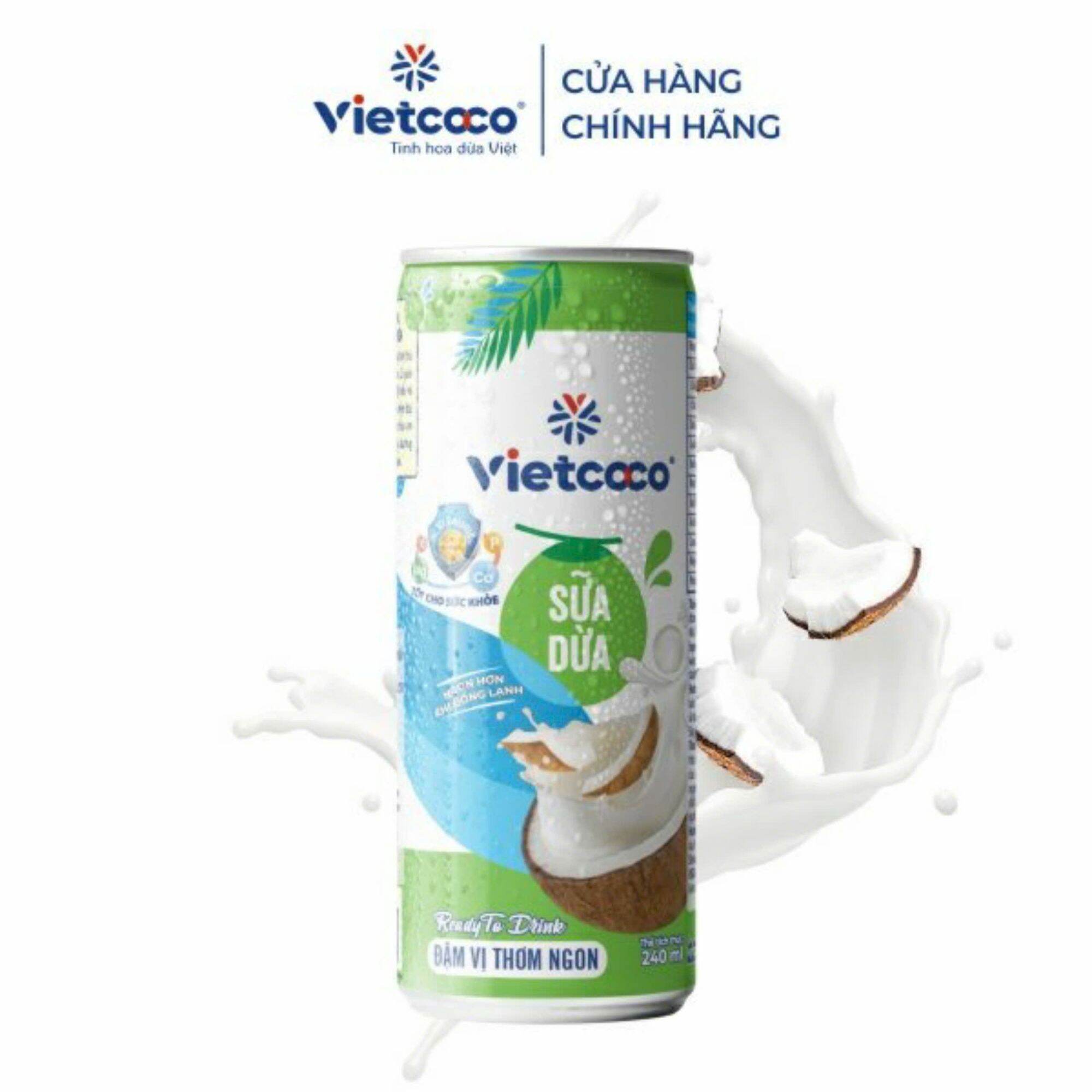 1 Lốc 6 lon sữa dừa Vietcoco, Date mới (240ml/lon)