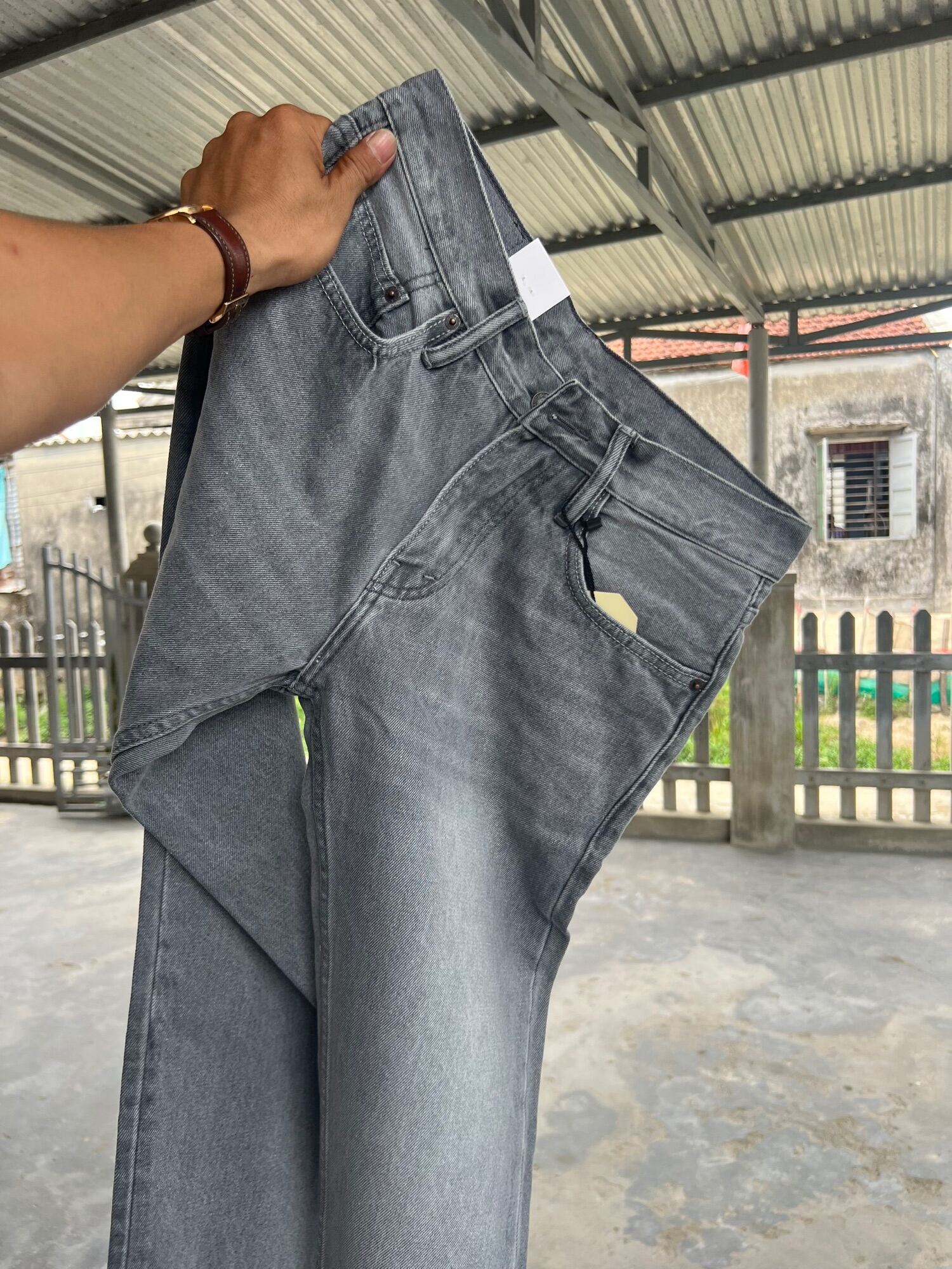 Quần jen nam ông xuông levit mẫu mới trơn đơn giản ông đứng Friship xa cho anh em ảnh thật chất liêu jena giày dặn