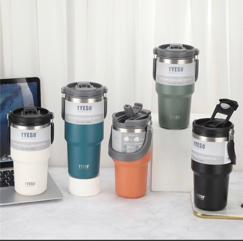 Ly giữ nhiệt cao cấp Tyeso quai xách 750ml 900ml mẫu mới nhất