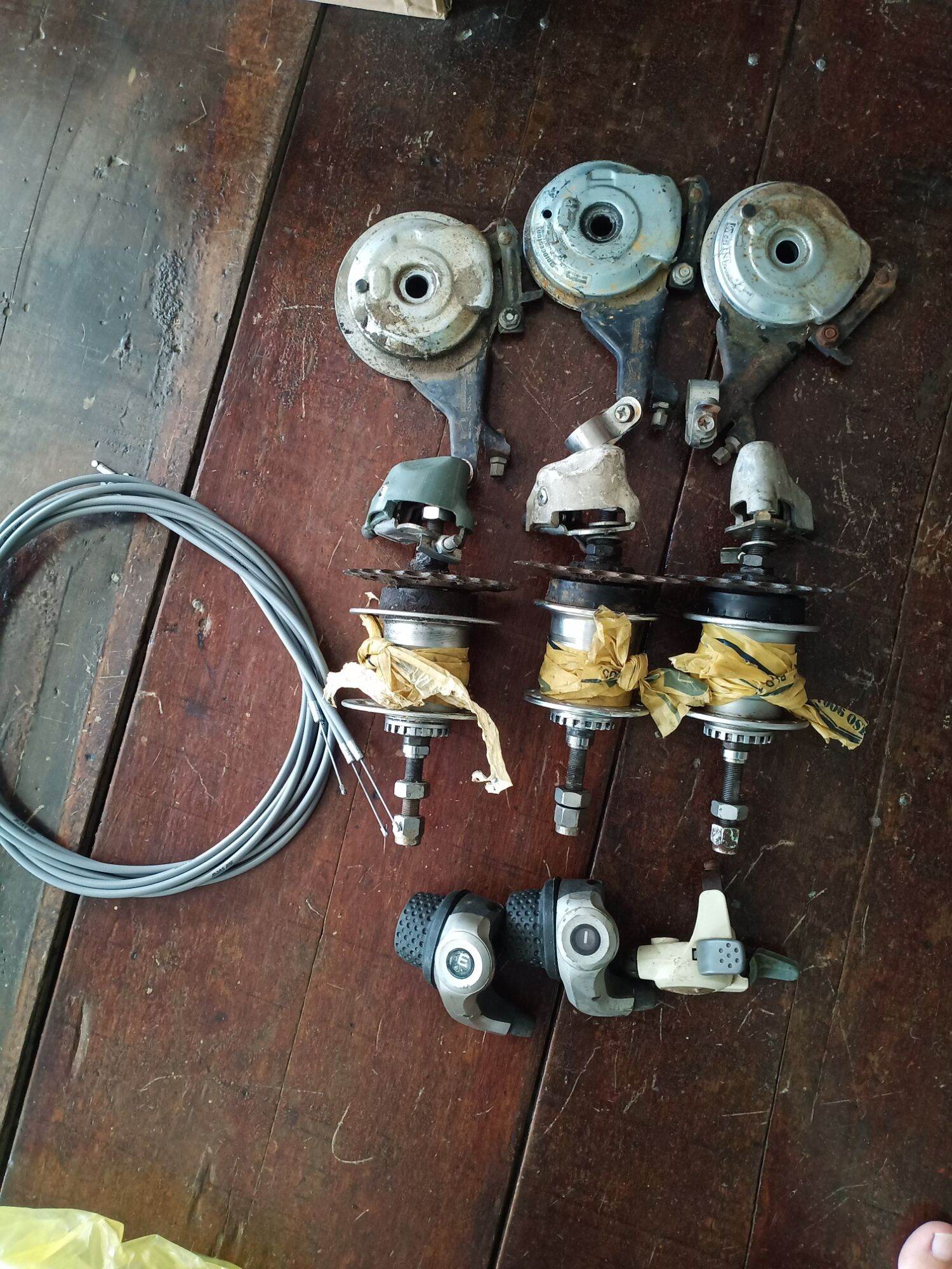 full bộ đùm 3 số 2001 xe đạp nhật bãi zin