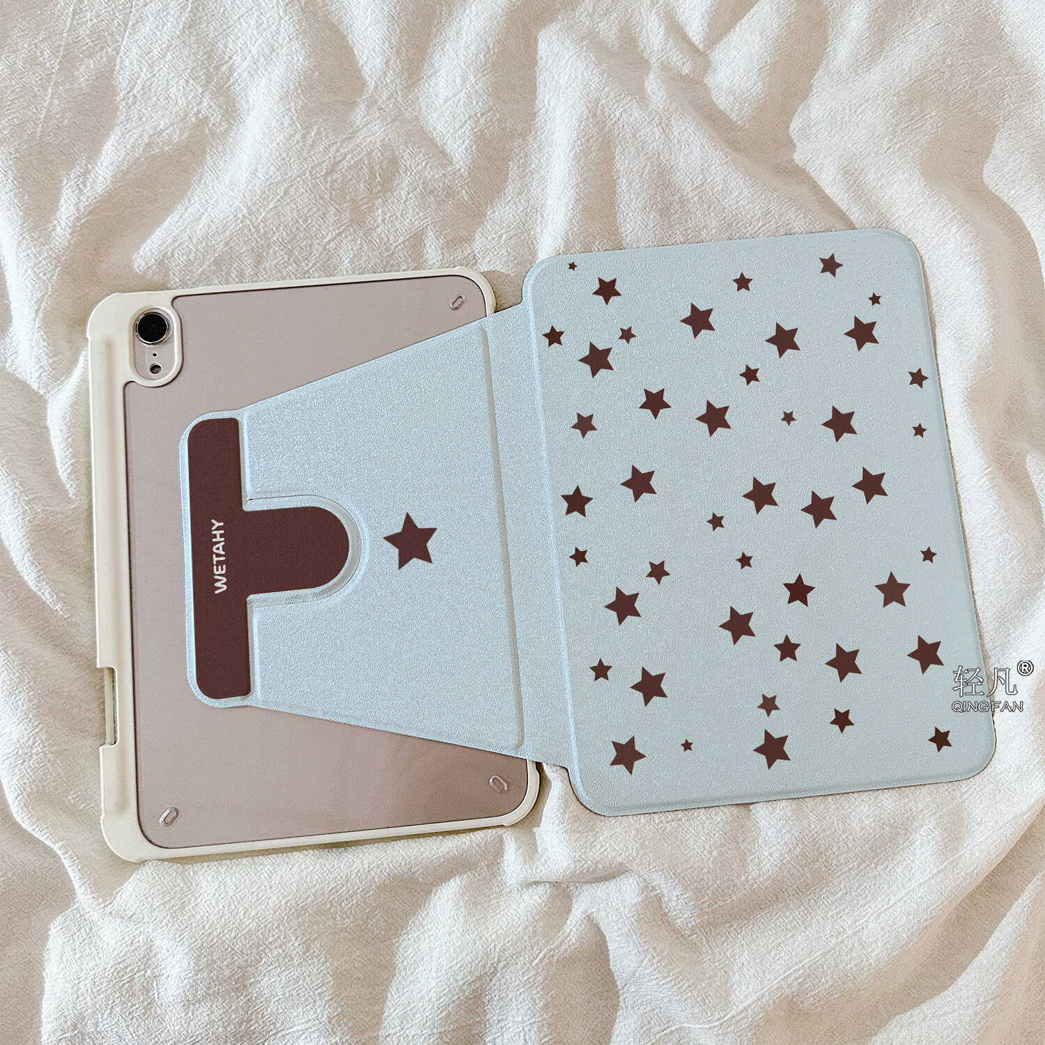 Cute Star Design Tablet Case 360 Degree Rotatable With Pen Slot - 2