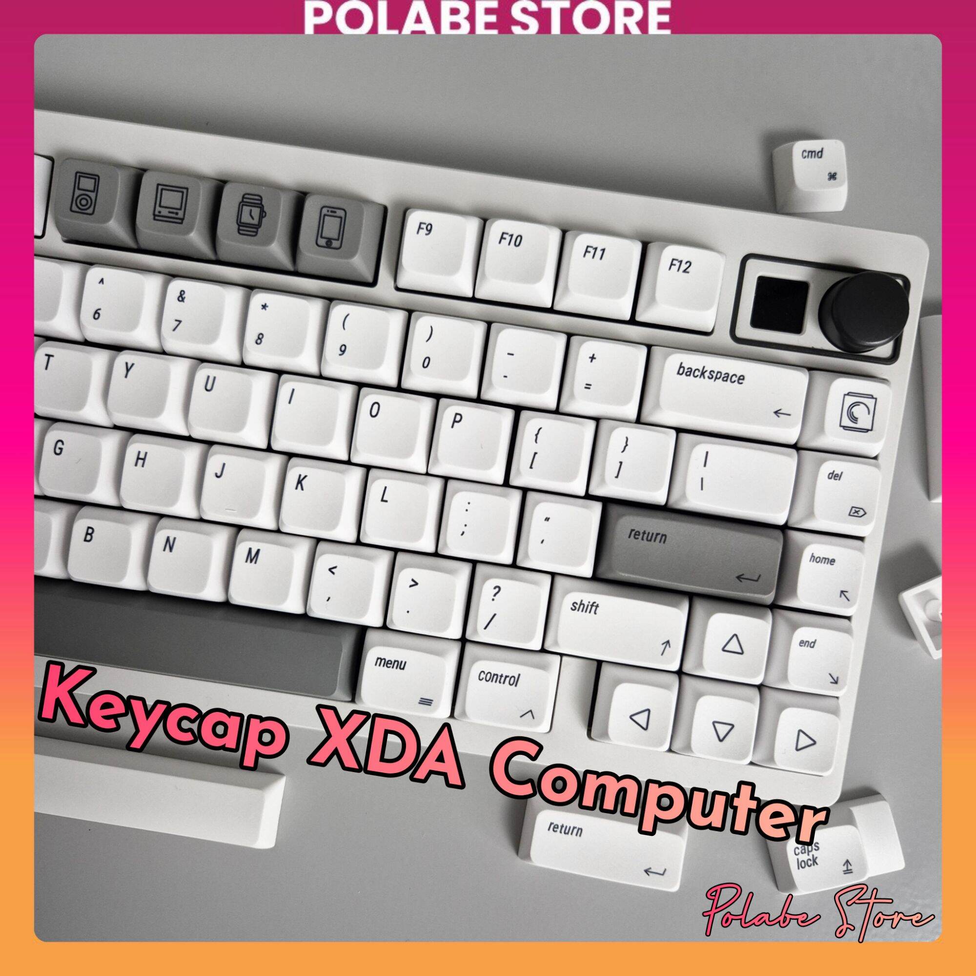 Keycap XDA Computer PBT profile bàn phím cơ Polabe Store Keycap Mac Dyesub