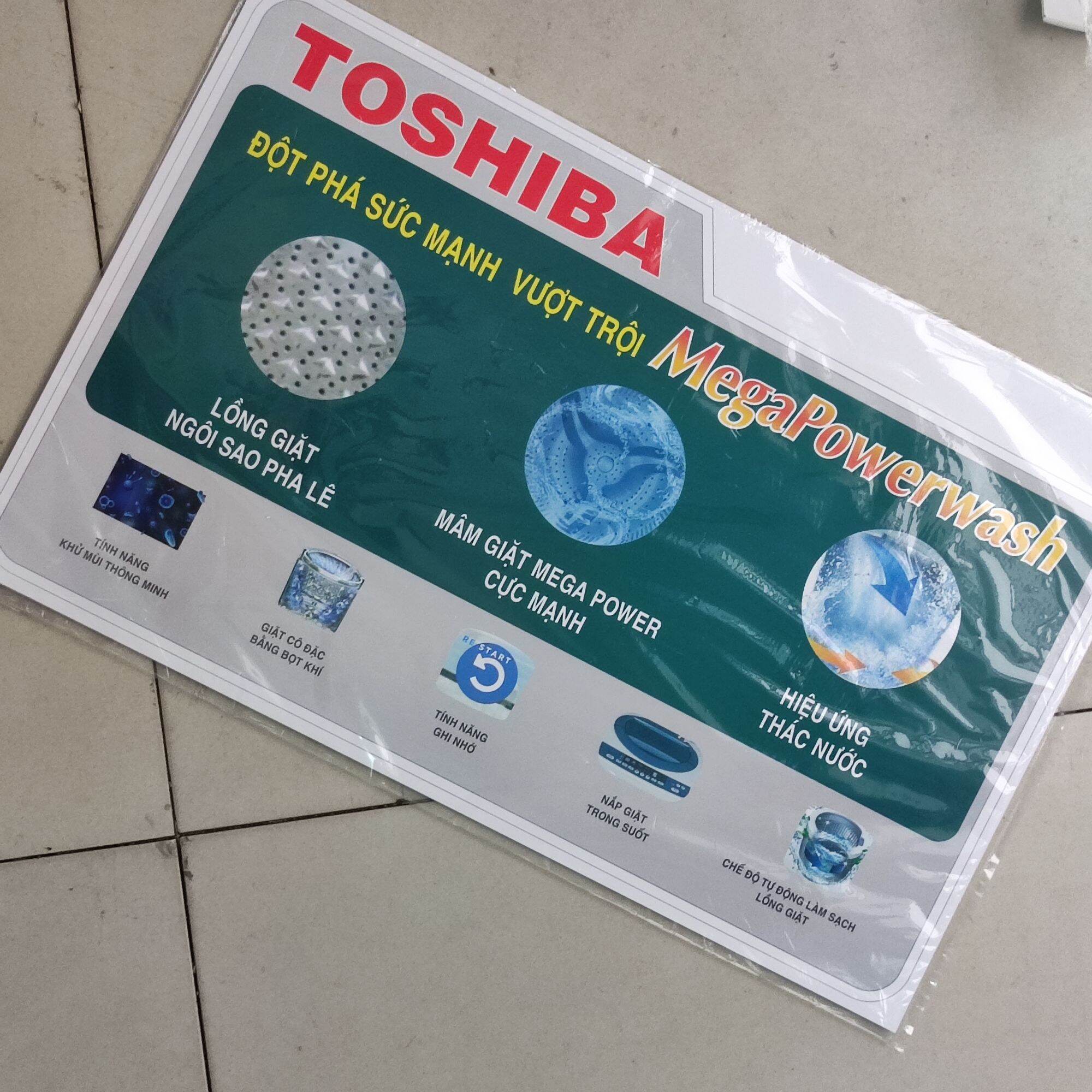 Tem dán máy giặt Toshiba