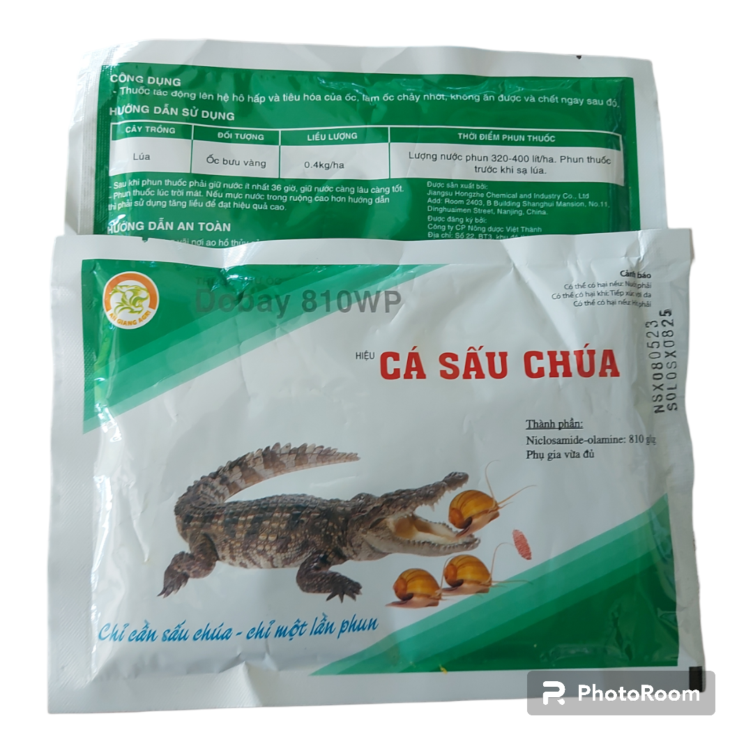 Cá sấu chúa 810wp- thuốc diệt ốc bươu vàng, ốc sên dạng phun