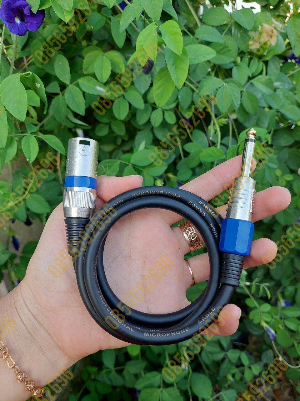 Dây tín hiệu jack canon dương-6ly, bộ 2 dây