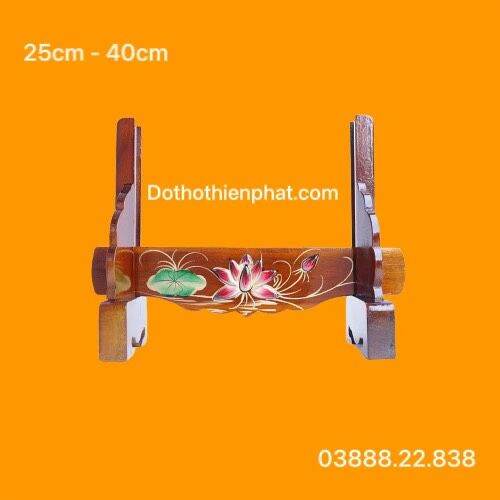 Khung chân hình gỗ tràm đặt khung hình thờ giá đỡ khung hình cẩn