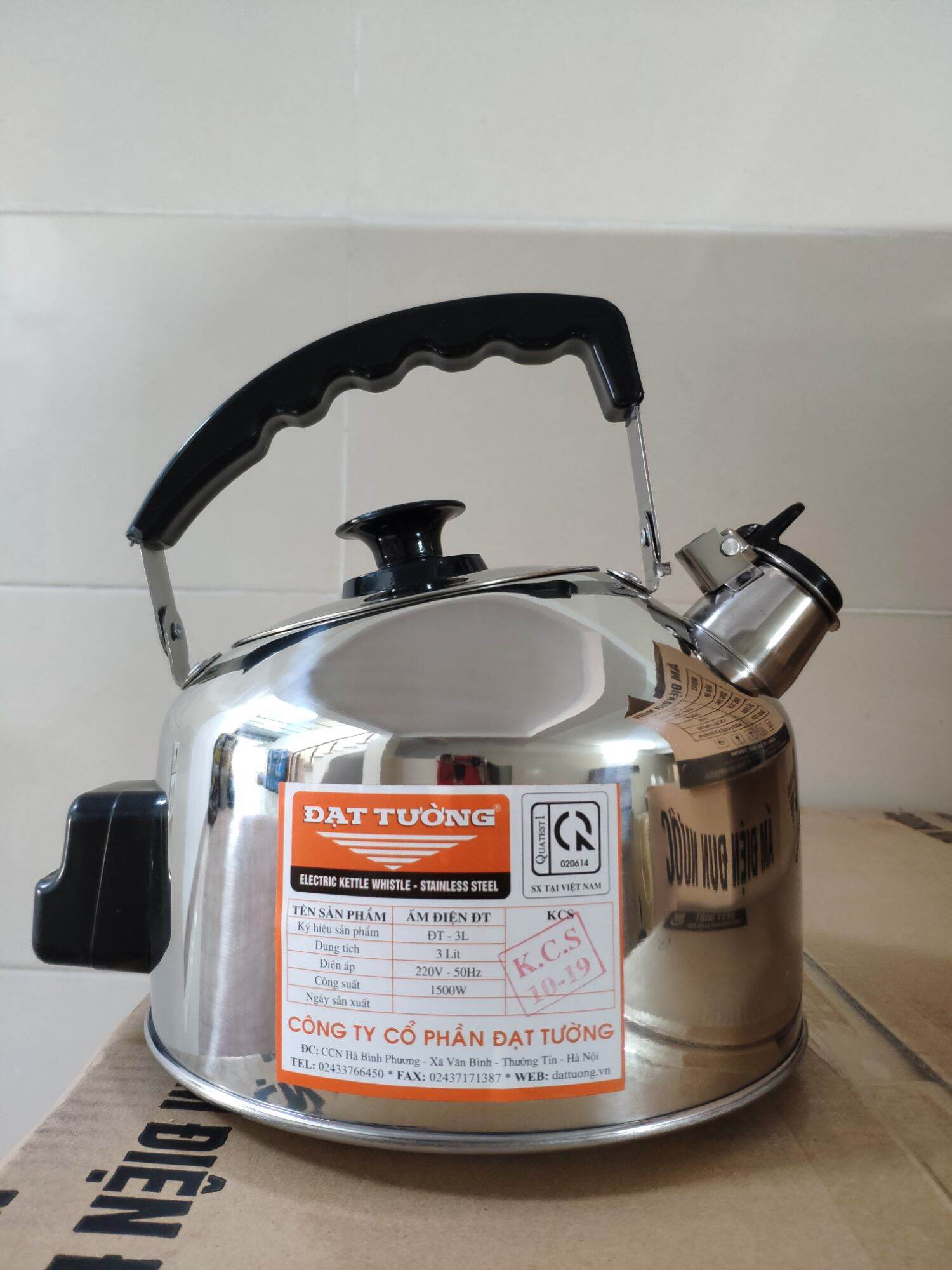 Ấm Điện Đun Nước Siêu Tốc 3-5L Đạt Tường có còi báo