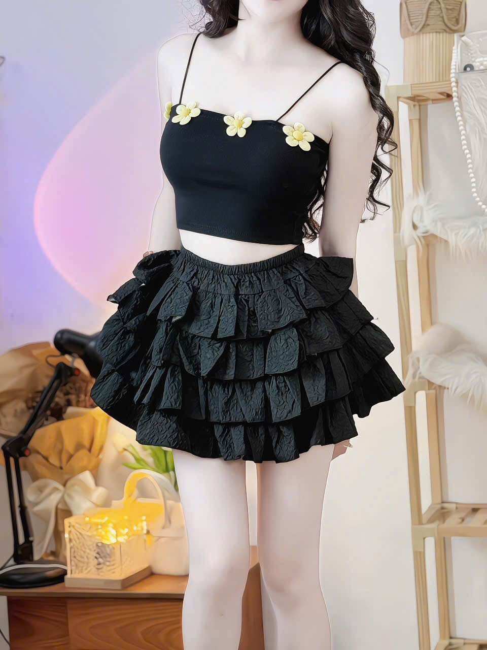 CHÂN VÁY NHIỀU TẦNG