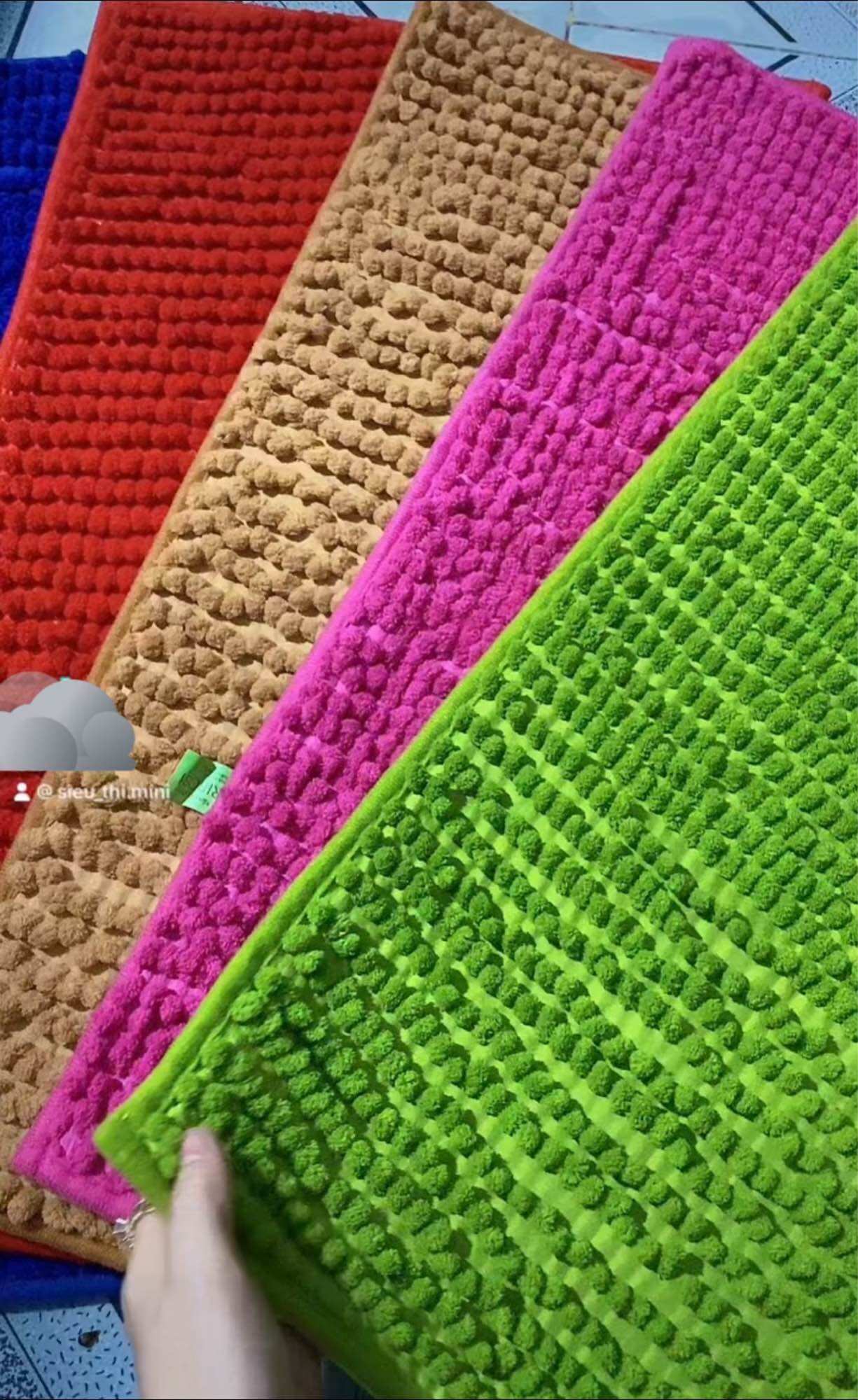 Combo of 3 Coral Dinh Doormats - Super Absorbent, Anti-Slip