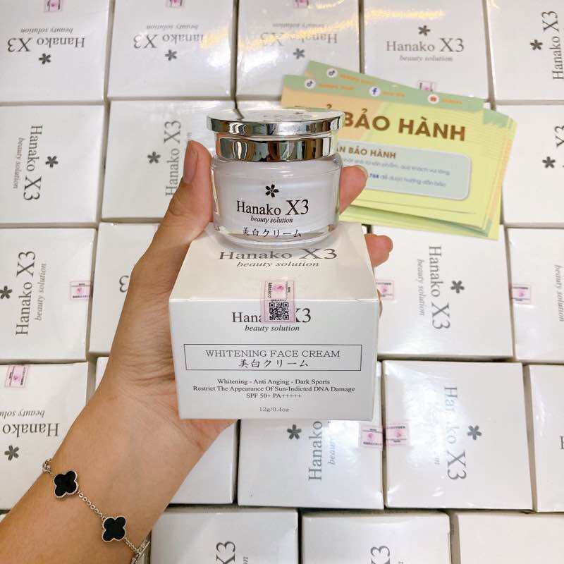 Kem Face Dưỡng Trắng Da Nhật Bản Hanako X3