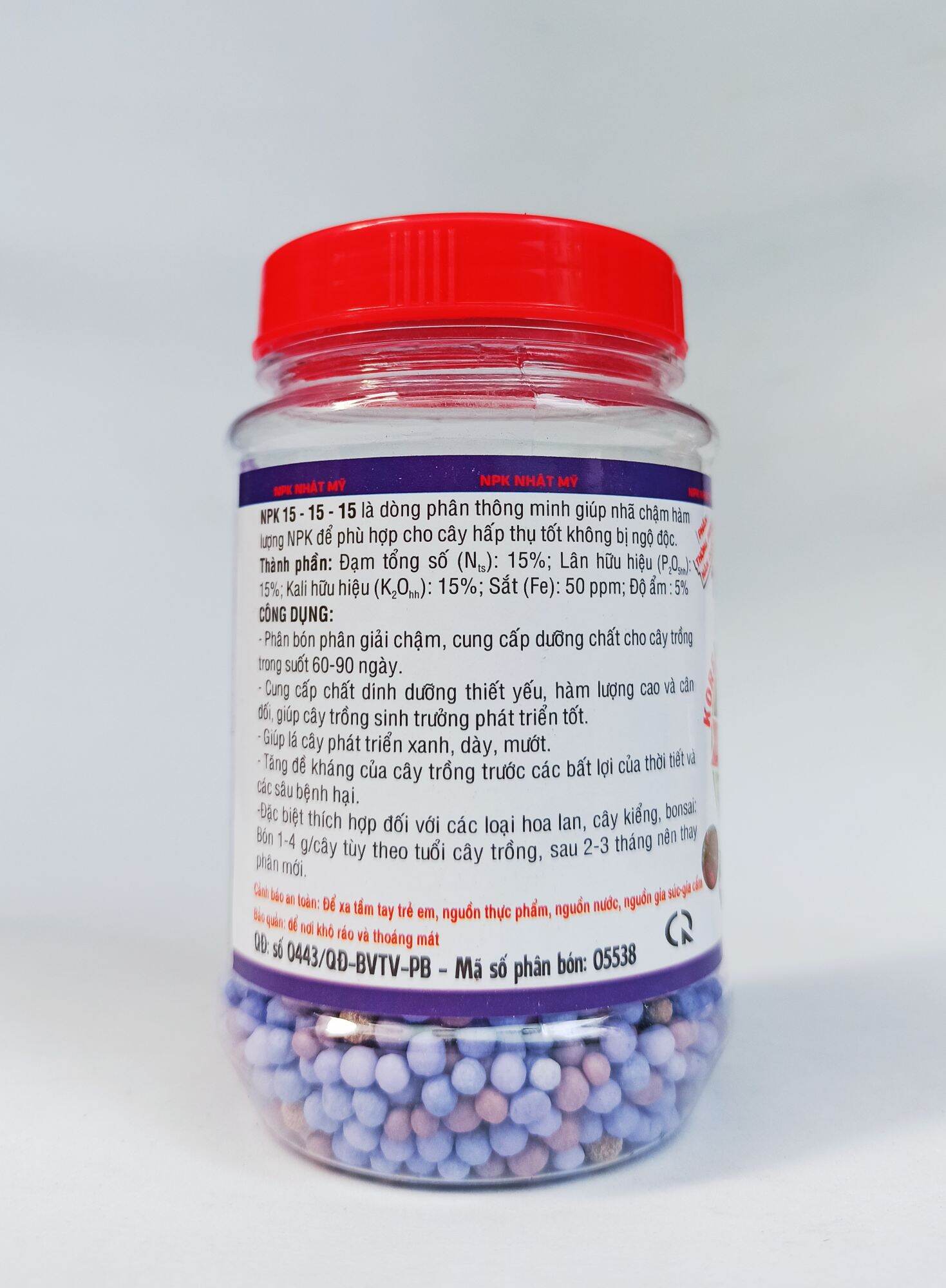Phân Tan Chậm Hàn Quốc 15-15-15+TE hũ 150g