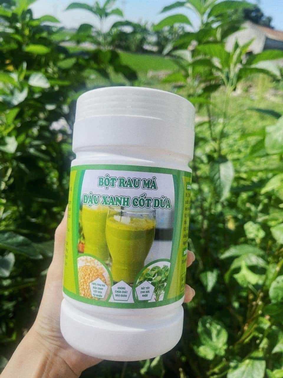 Hủ 500gr Bột Rau má đậu xanh cốt dừa