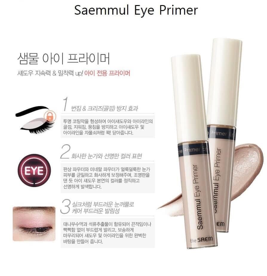 Kem lót mắt trang điểm The Saem Saemmul EYE Primer