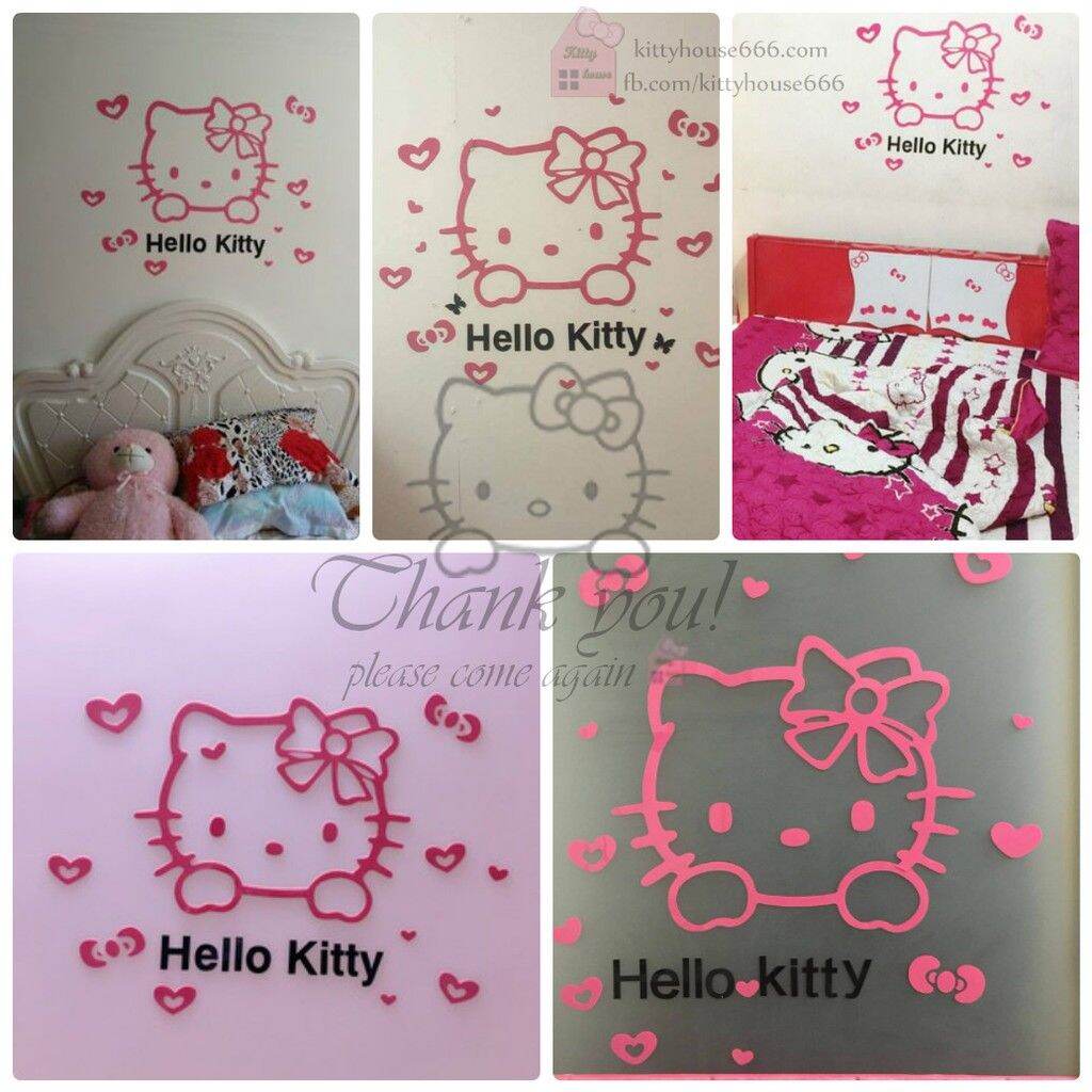 🌸DECAL 3D DÁN TƯỜNG HELLO KITTY