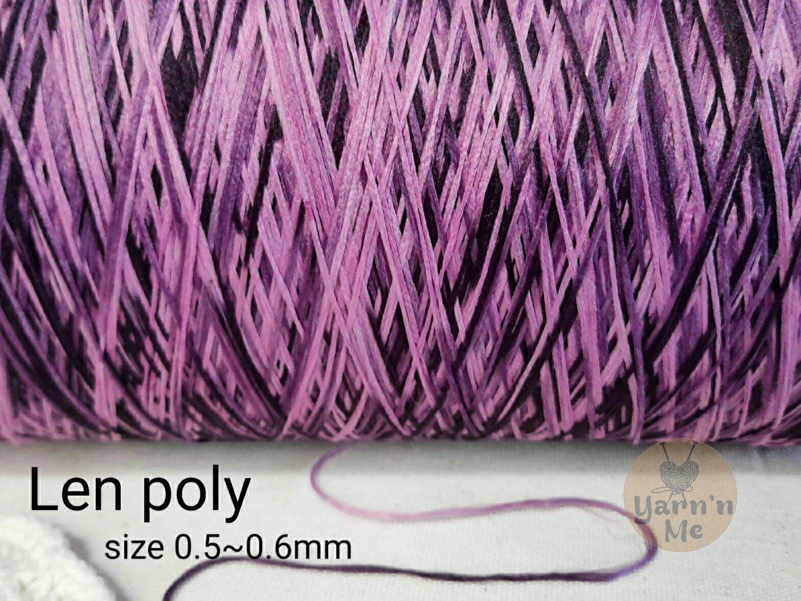 Set 200gr Sợi dệt poly len poly loang, cỡ 1.0mm, đan móc áo ấm