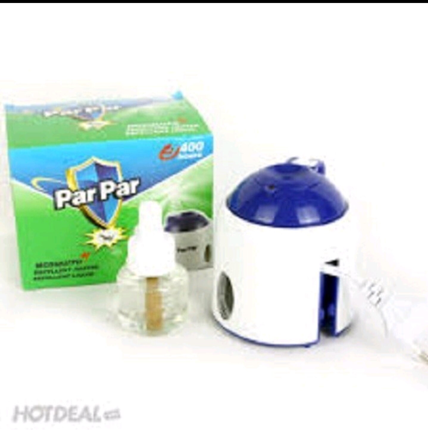MÁY ĐUỔI MUỖI PARPAR KÈM 1 LỌ TINH DẦU