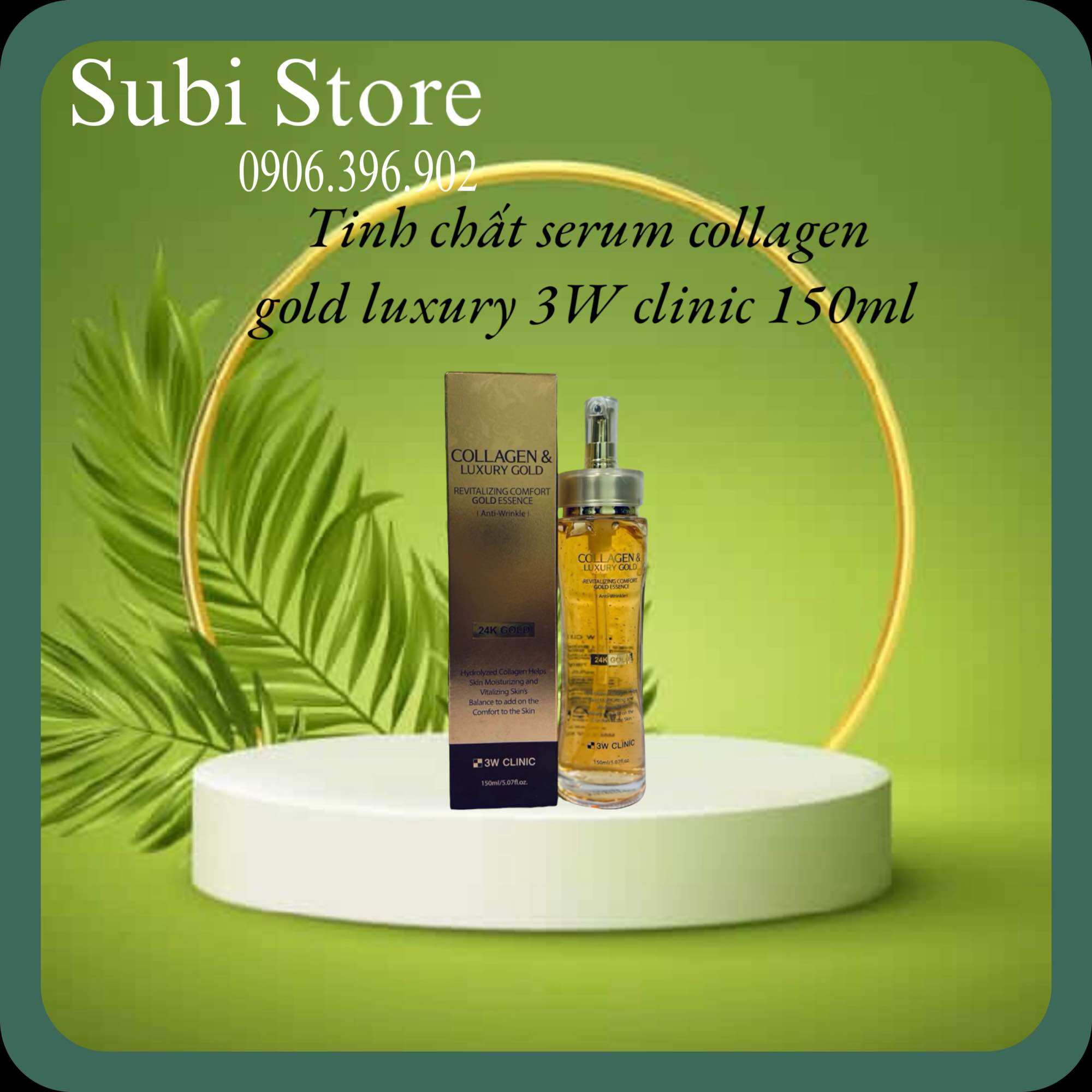 Tinh chất serum vàng 24k collagen gold luxury 3w clinic 150ml mẫu mới