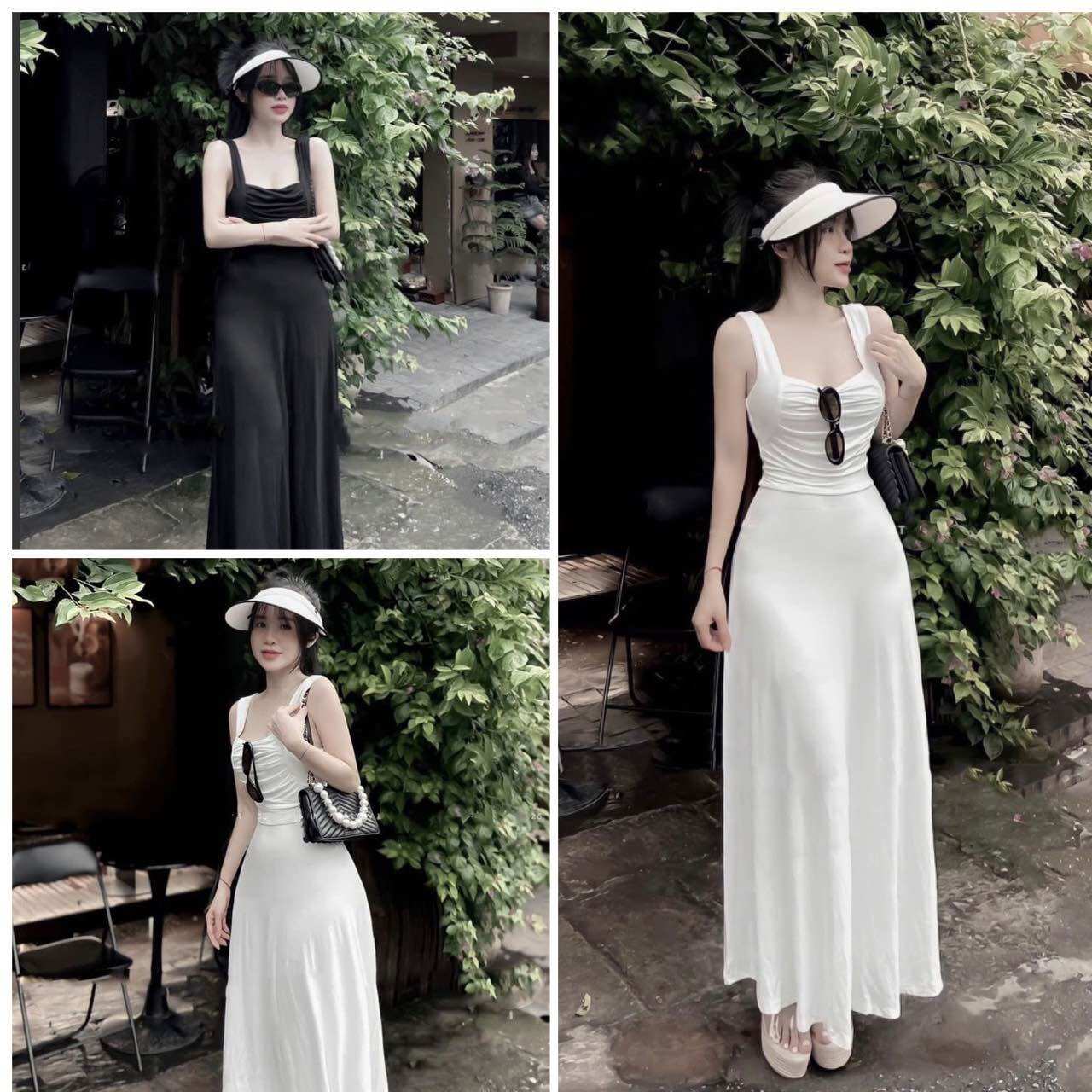 Đầm xoè dáng dài