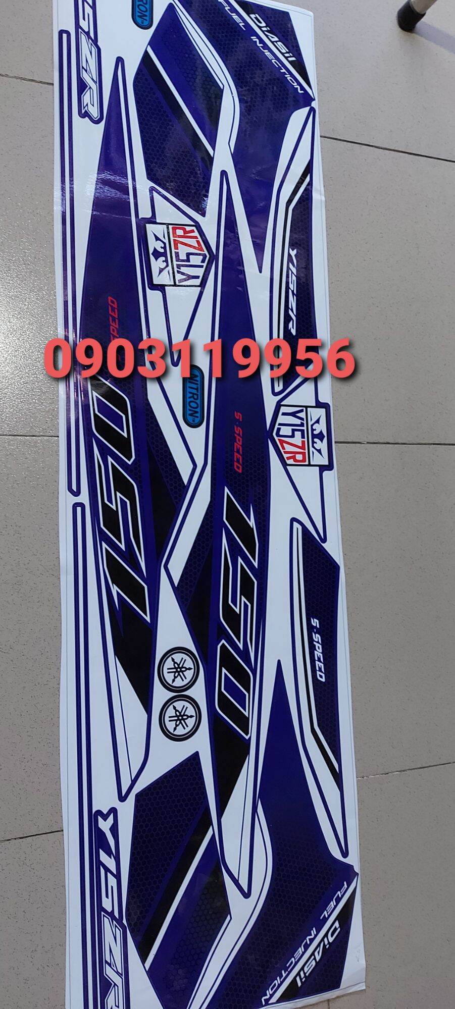 tem rời exciter 150 xanh y15zr