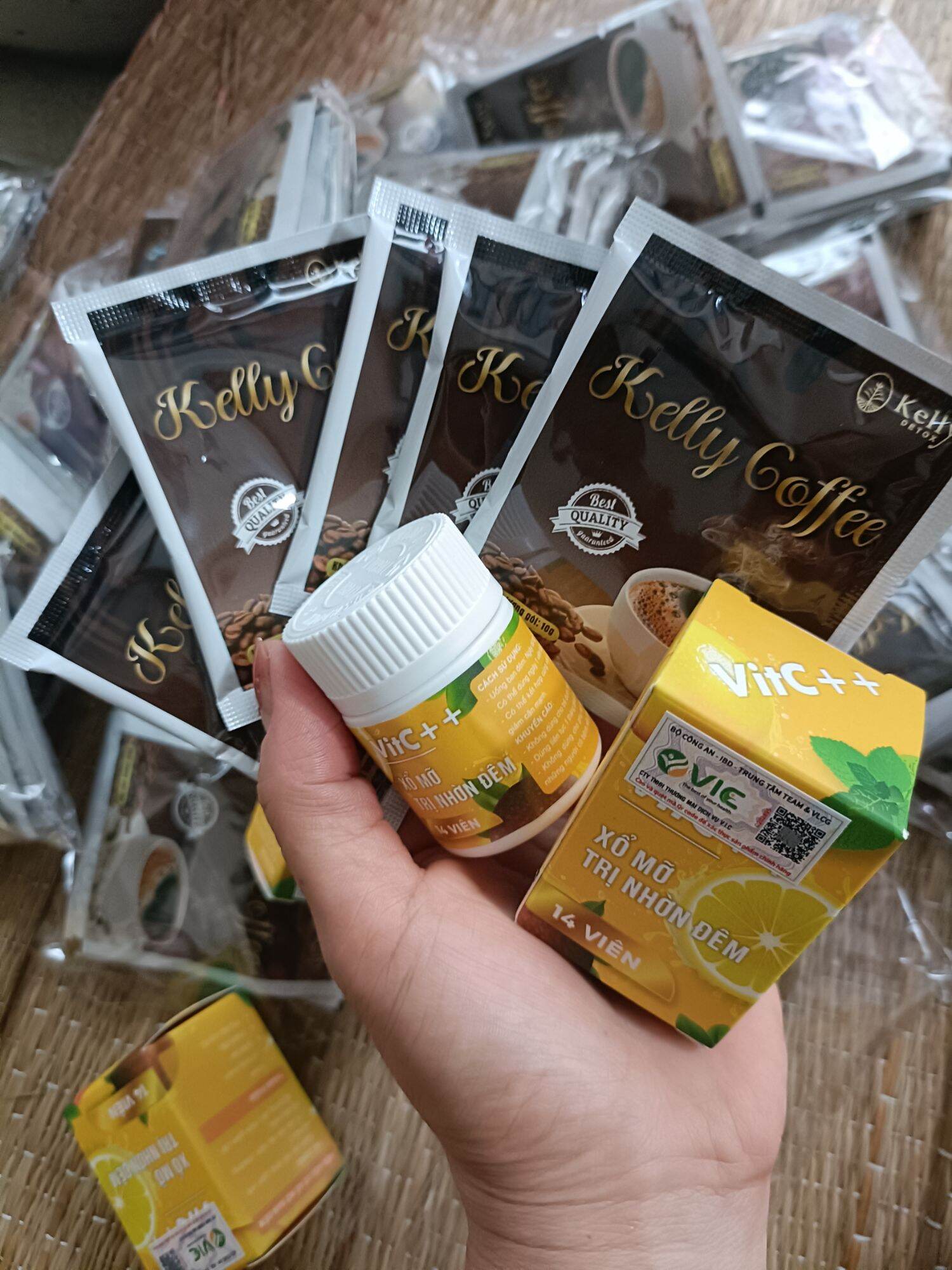 [ 5 gói cafe kelly + Tặng xổ mỡ] Combo 5 ngày Giảm cân kelly, xổ mỡ cam kết giảm 1,5-2kg/5 ngày, không mệt không buồn nôn