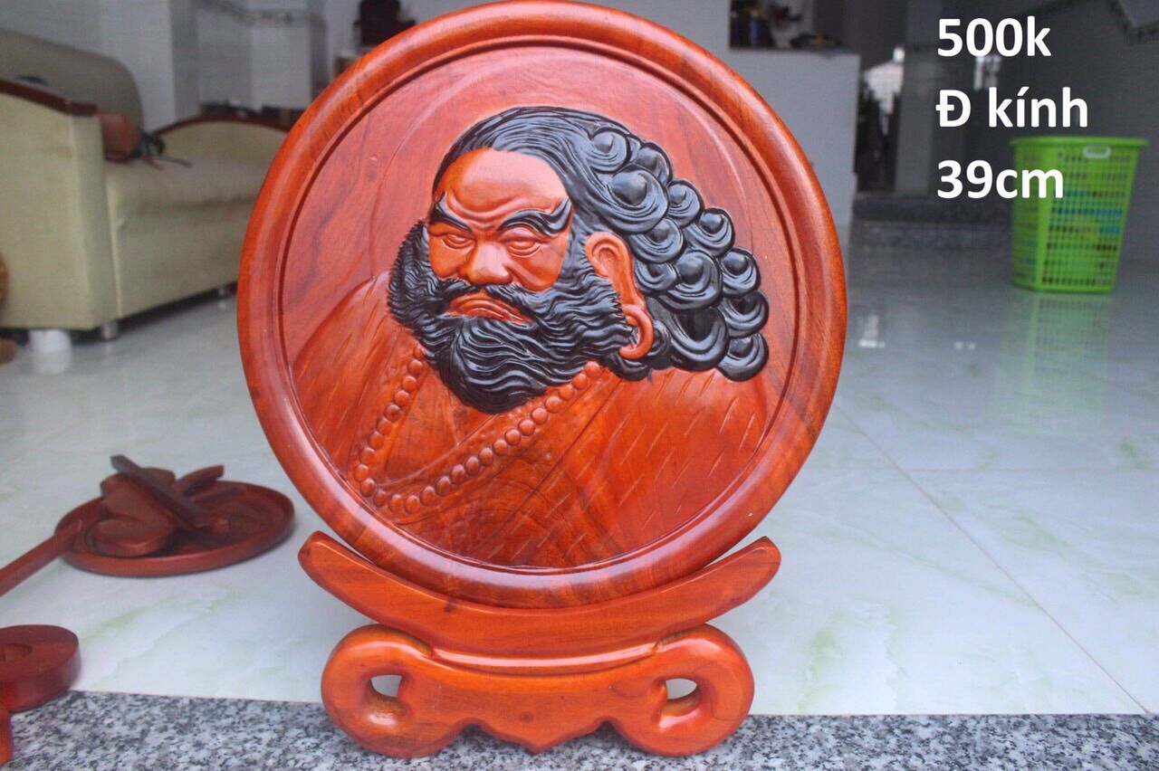 Đĩa gỗ Đạt ma sư tổ - MS01