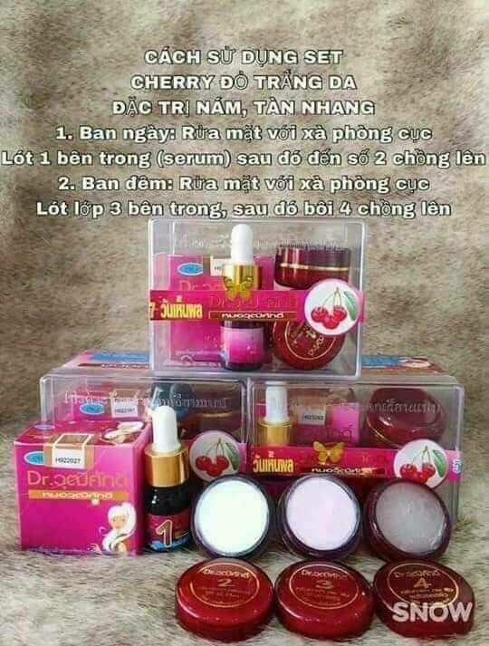 Bộ Kem nám thái lan ya hee đỏ cherry