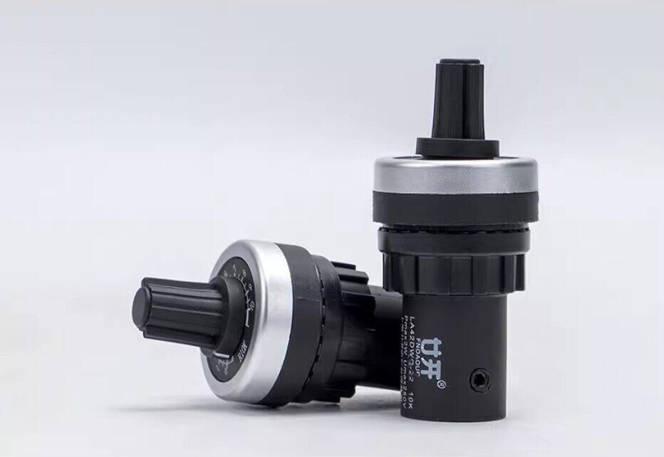 Biến trở LA42DWQ phi 22mm lắp tủ điện, chiết áp 5K, 10K dùng trong biến tần điều khiển động cơ