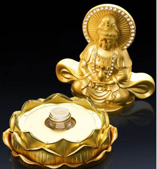 Tượng quan âm đài sen đính đá (mã 01)