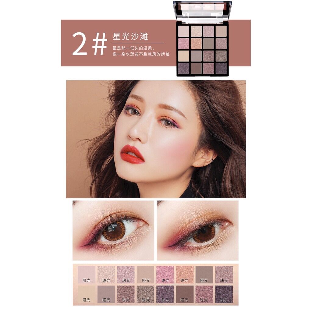 Phấn mắt 16 màu nội địa Trung Maycreate