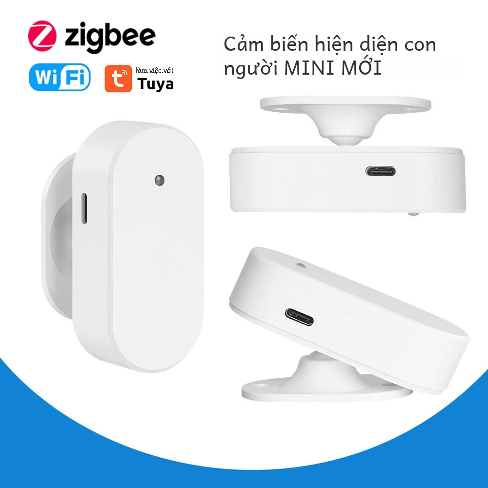 24g zigbee/wifi cảm biến sự hiện diện của con người thông minh pir detector làm việc với alexa google home cảm biến chuyển động cho an ninh gia đình và tự động hóa