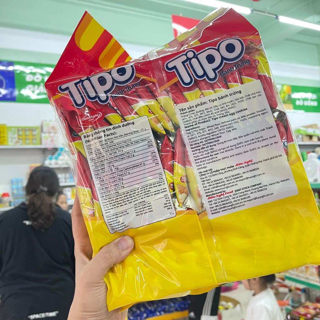 Bánh trứng Tipo gói 500g