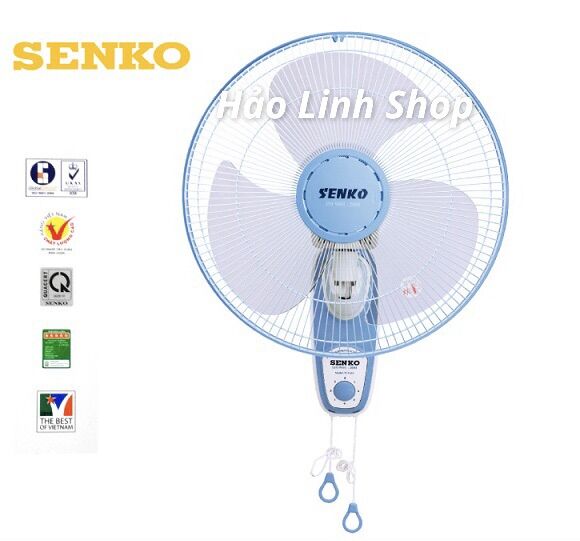 Quạt treo tường 2 dây SENKO TC1626 sải cánh 40cm - Kiểu Dáng Thời Trang, Bền Đẹp - Bảo Hành Chính Hãng 24 tháng