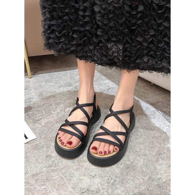 HOÀN TIỀN 15% - sandal ACHI đế cao 6cm from to lùi size