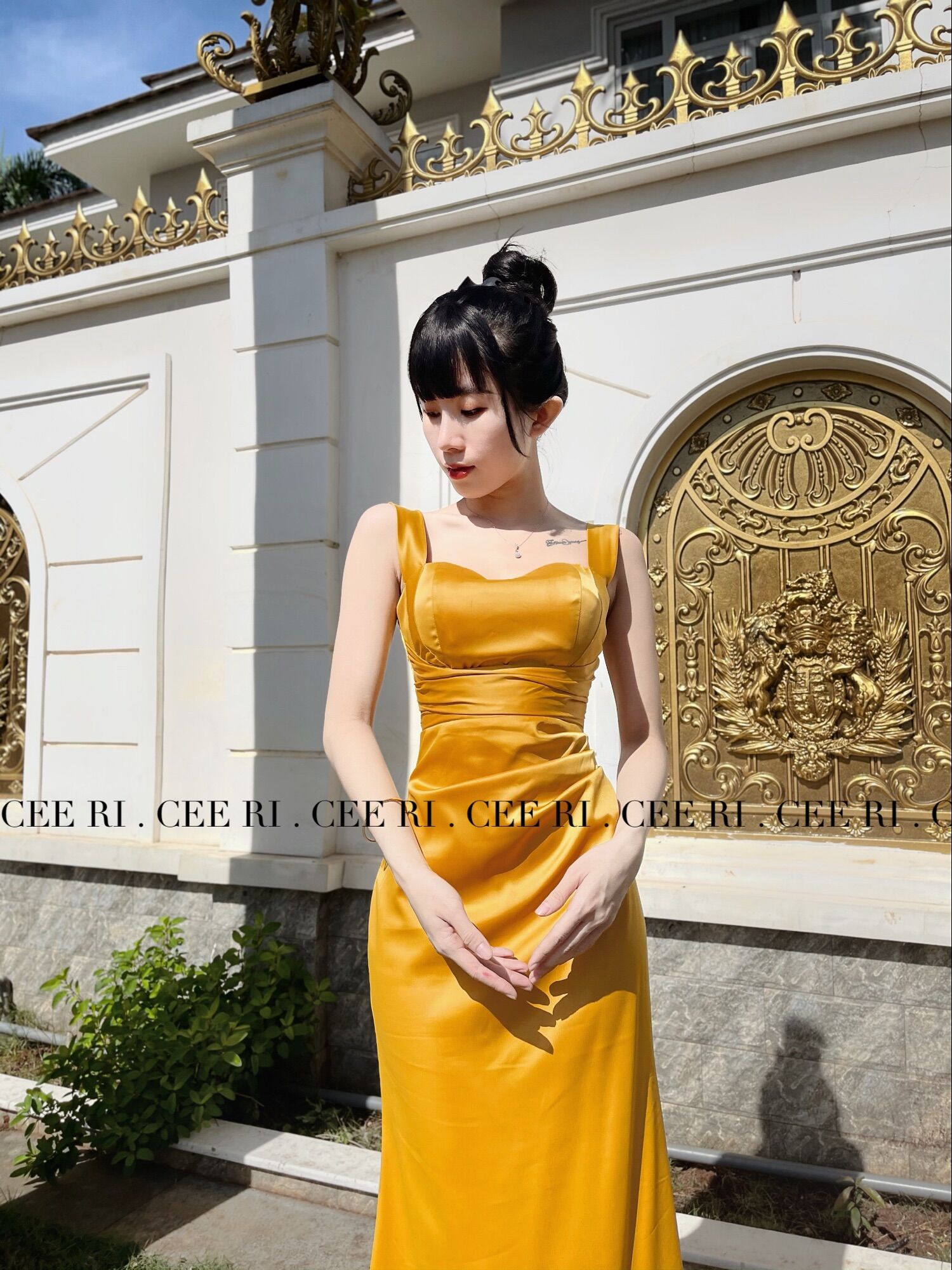 ( ẢNH THẬT CEERI SHOP ) Váy lụa cao cấp